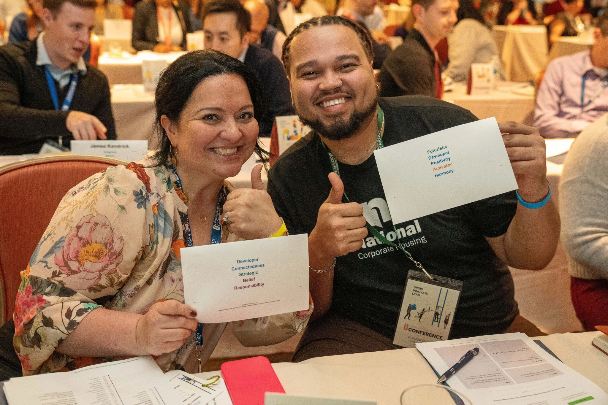 two employees with their strengths