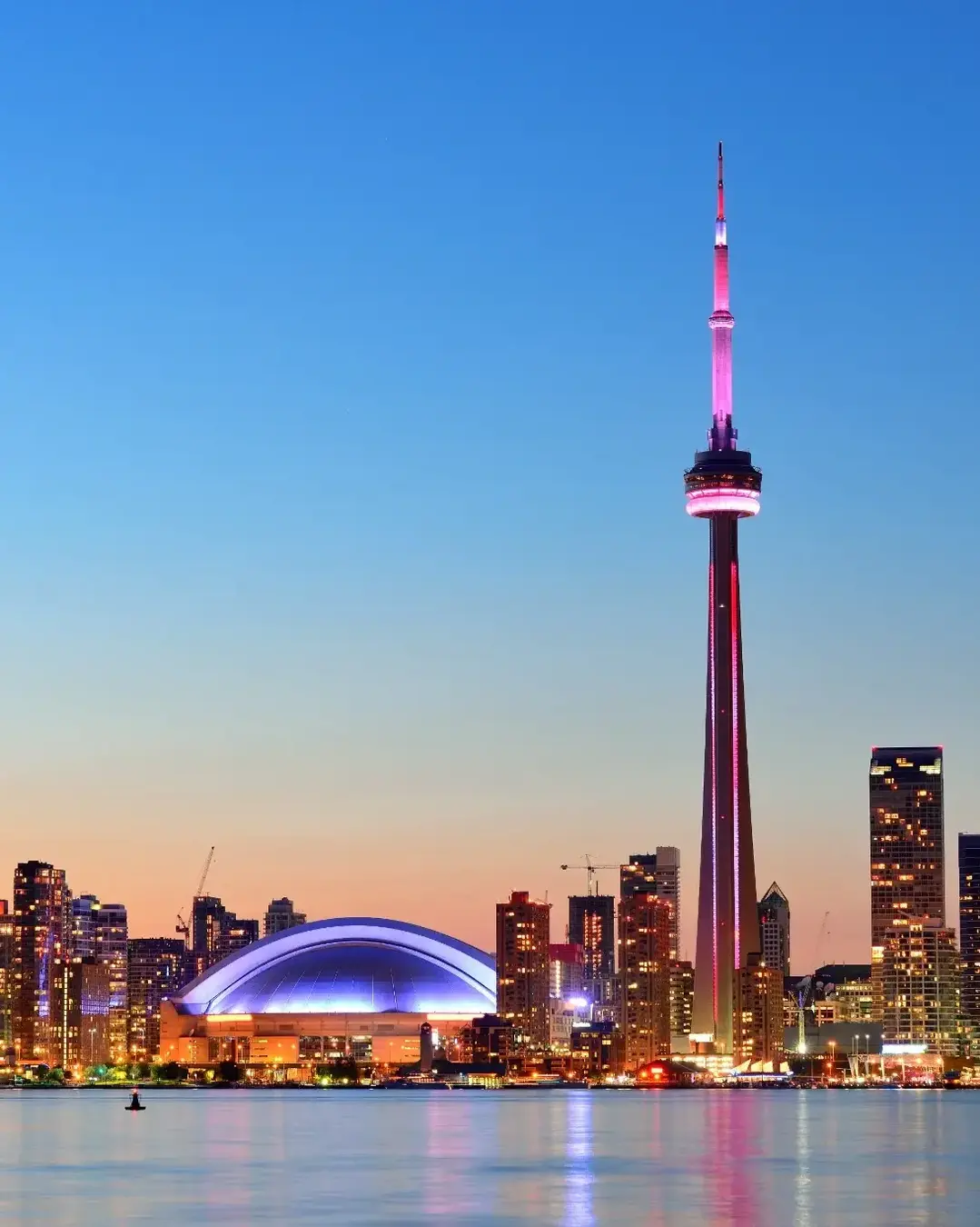 Beautiful Toronto evening Skyline