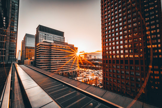 Marunouchi Skyscrapers in the Evening