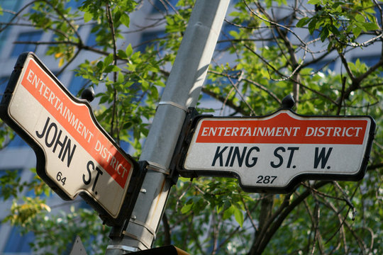 Sign in the Historic Entertainment District