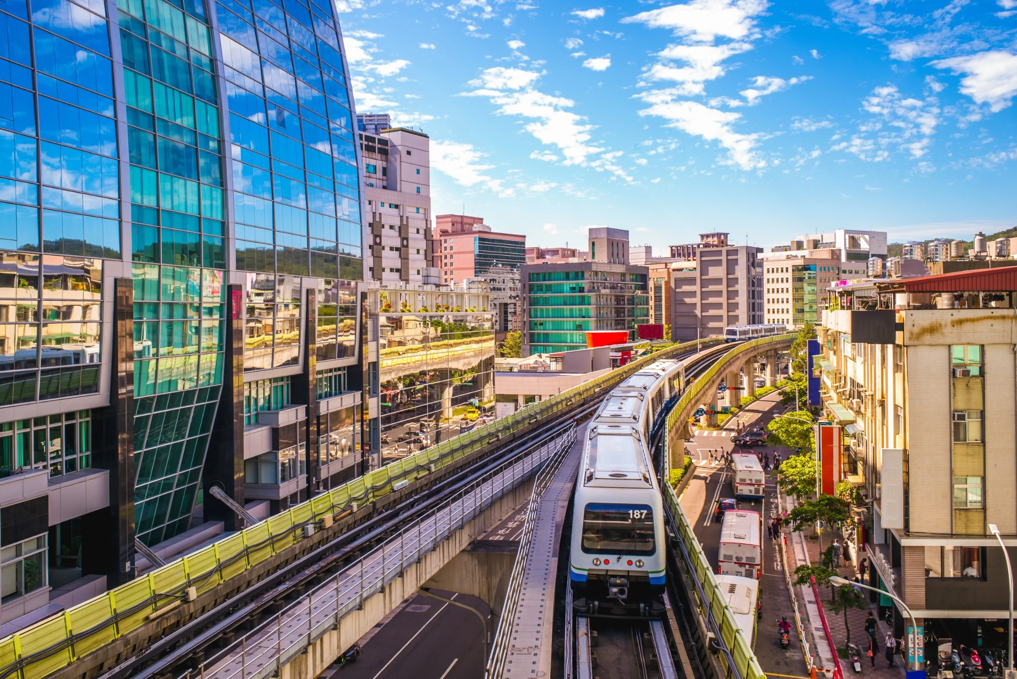Taipei Metro system in taipei city, taiwan.