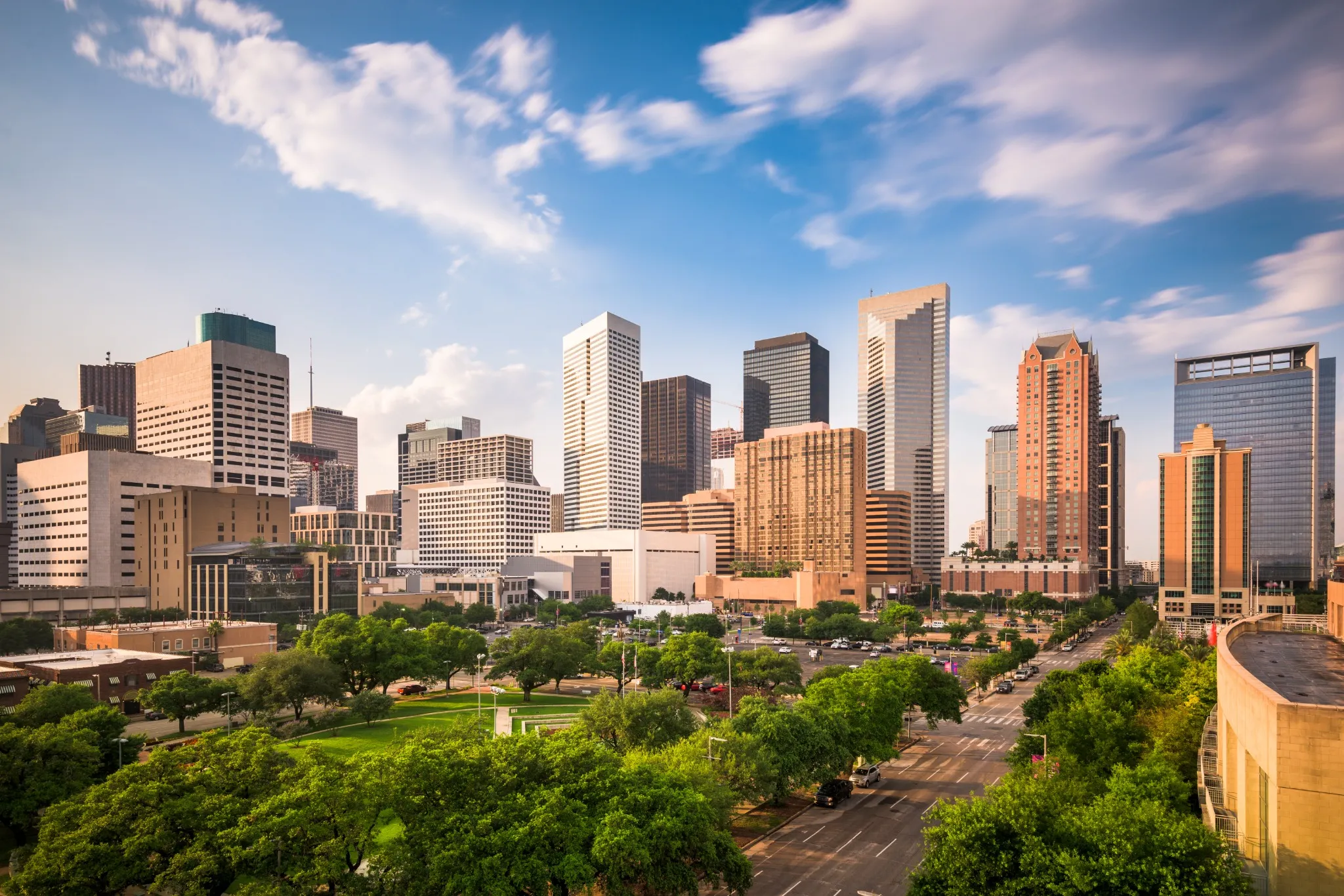 Skyline of Houston during the day