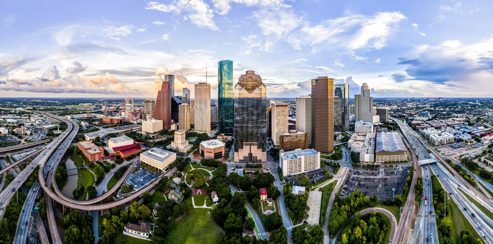 Aerial of Houston