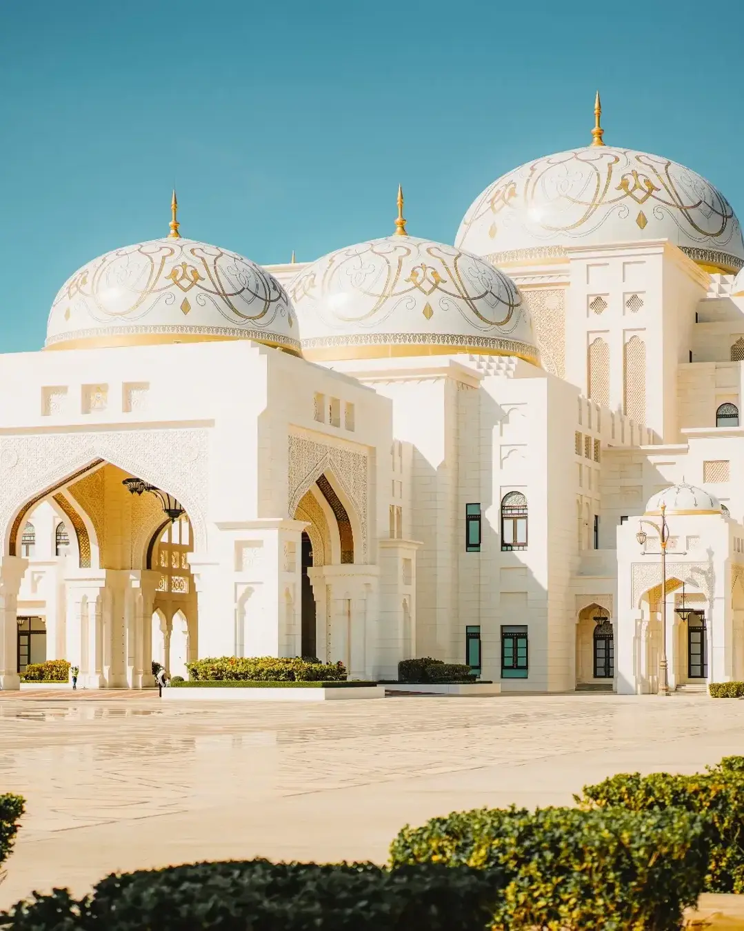 Famous historic Qasr Al Watan, a historic palace in Abu Dhabi, United Arab Emirates