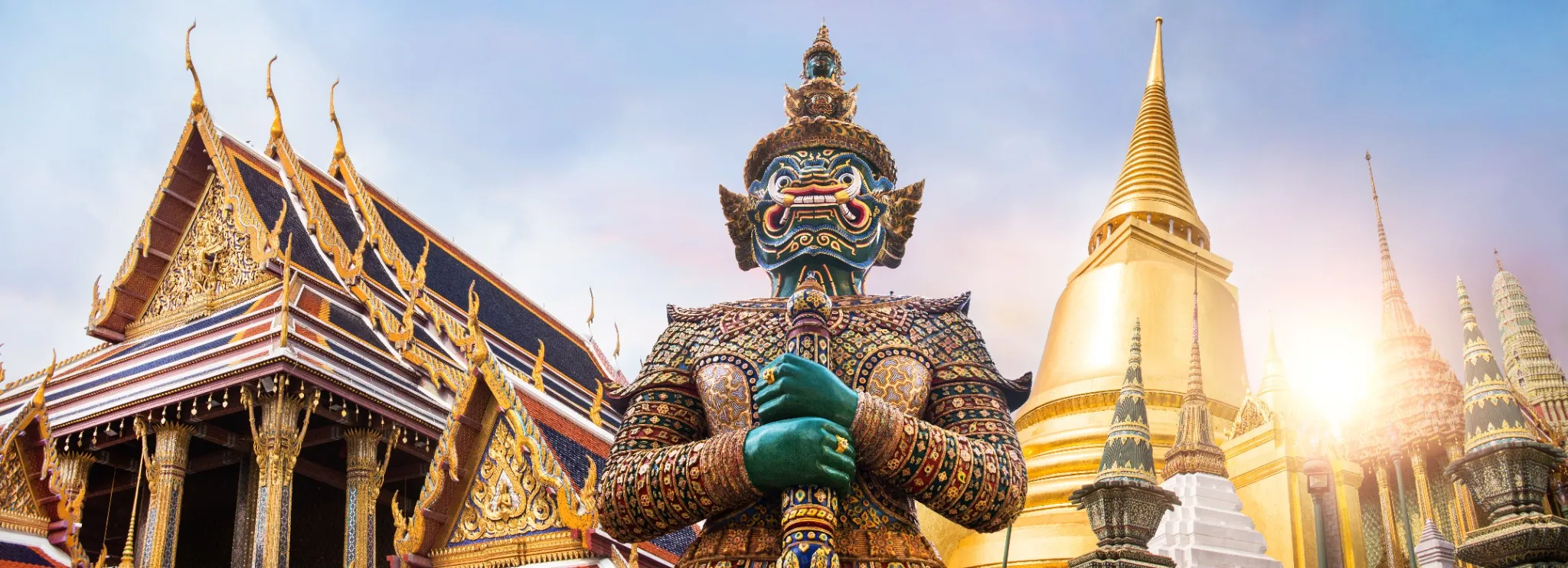 Wat Phra Kaew, Emerald Buddha temple, Wat Phra Kaew is one of Bangkok's most famous tourist sites