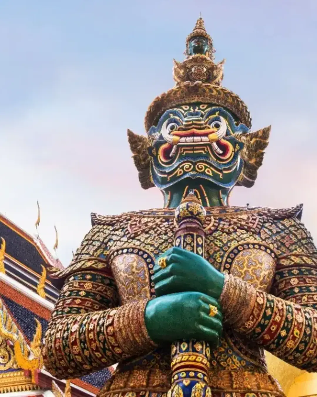 Wat Phra Kaew, Emerald Buddha temple, Wat Phra Kaew is one of Bangkok's most famous tourist sites