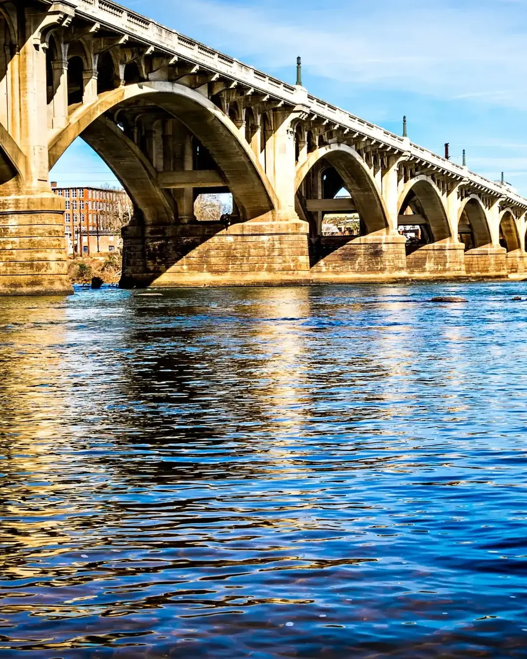 columbia south carolina city downtown bridge