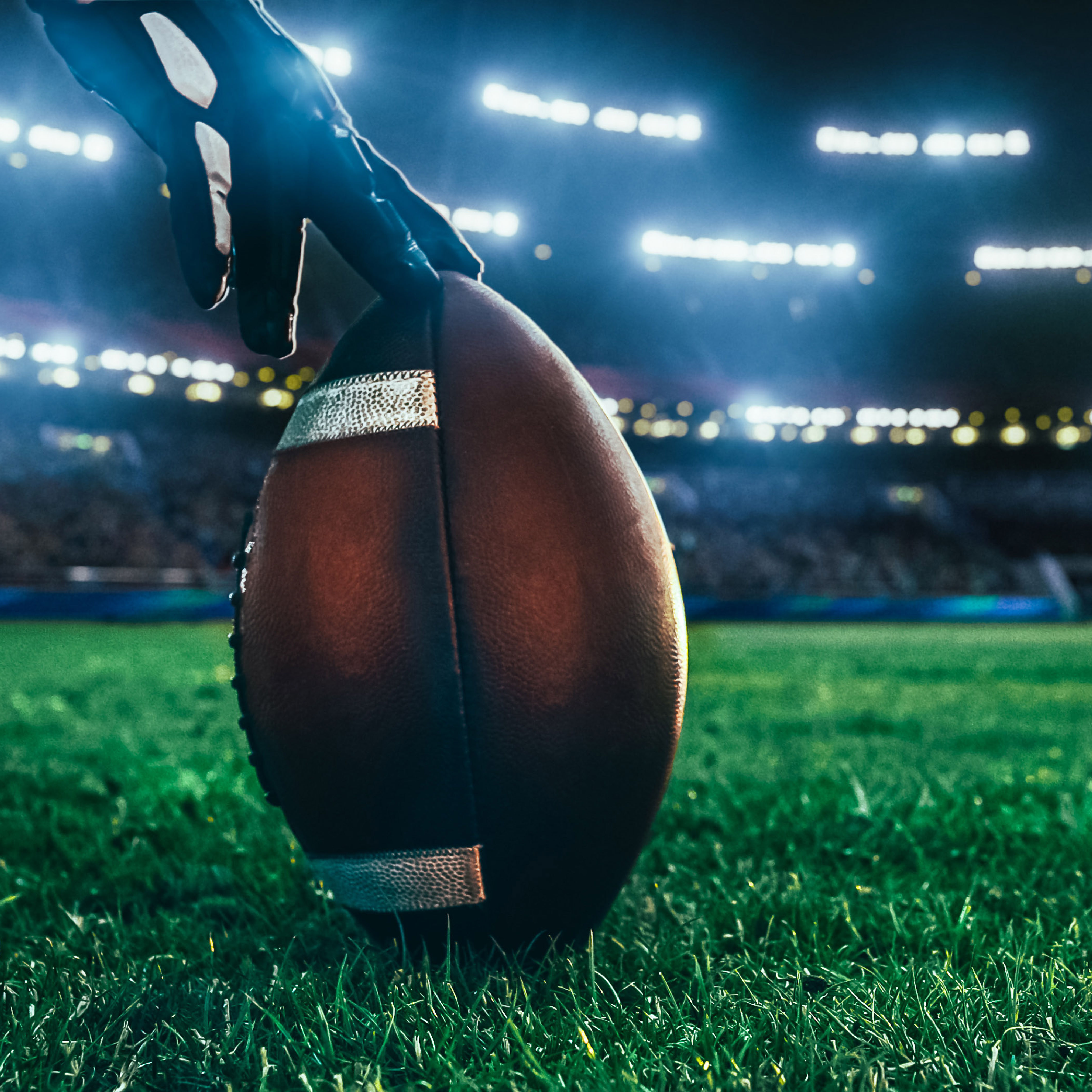 Football on the field
