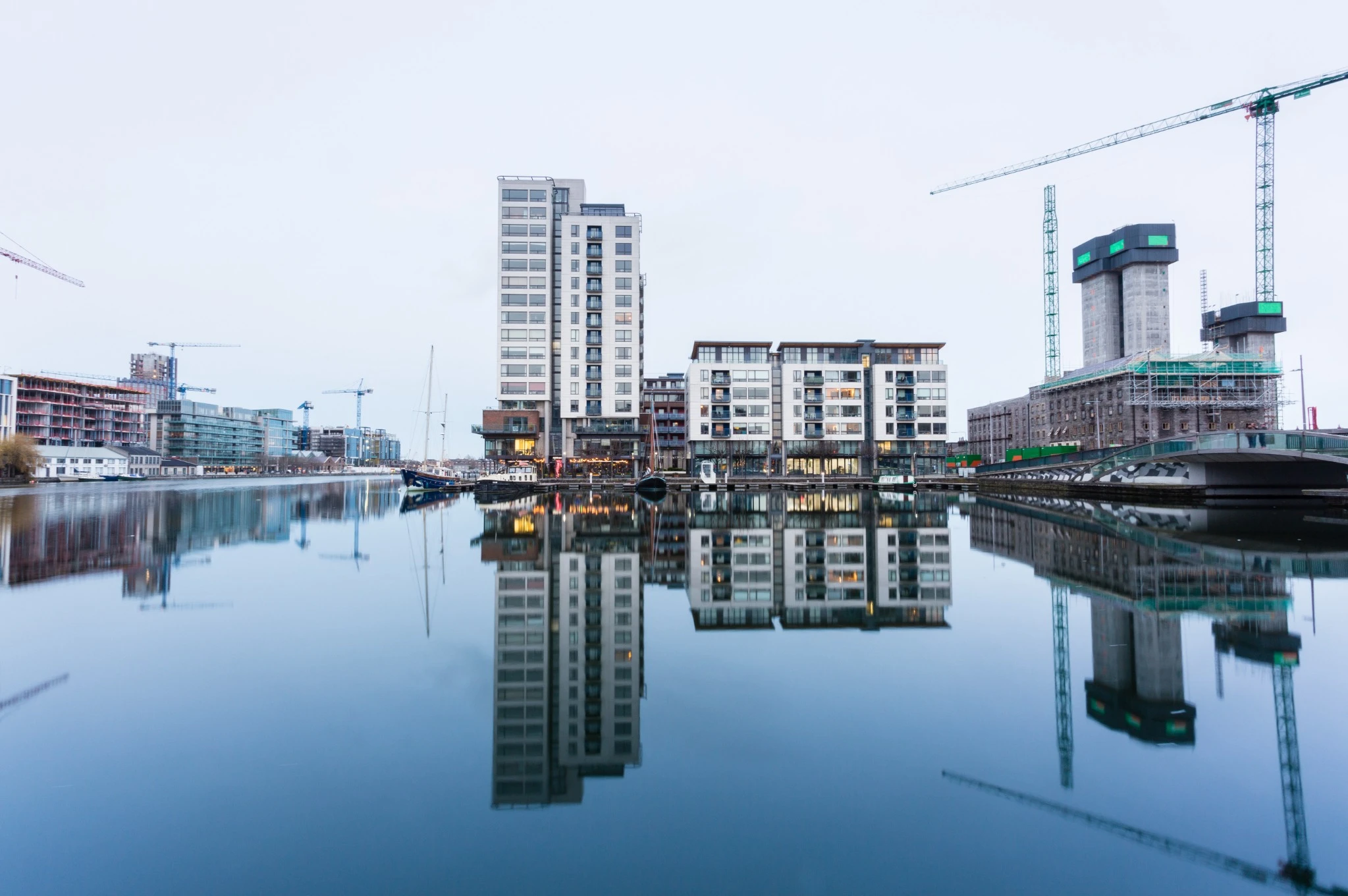 Dublin Grand Canal Skyline.