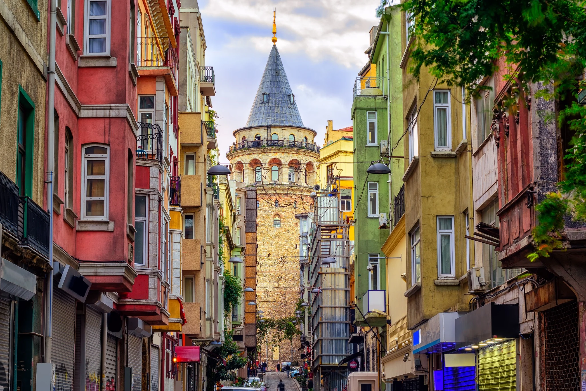 Galata Tower in old town, Istanbul, Turkey.