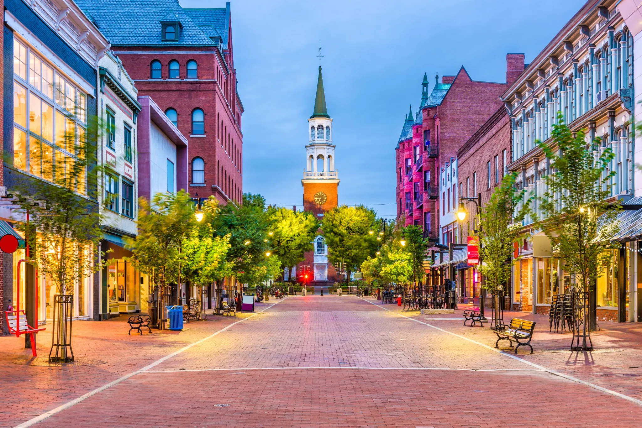 downtown Burlington Vermont