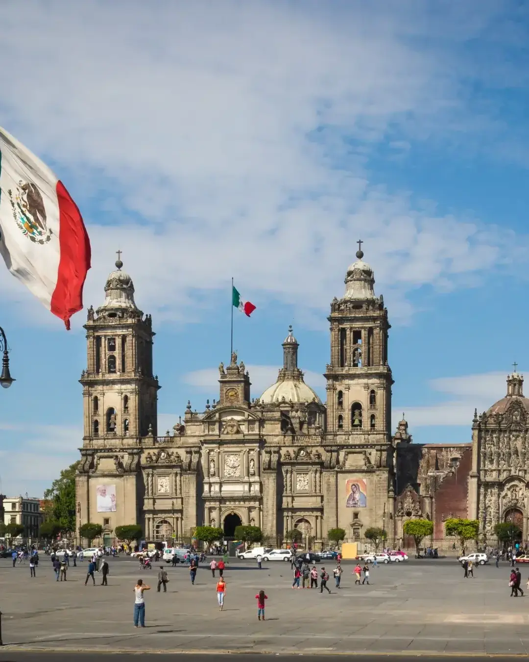 Zocalo Square and Mexico City Cathedral - Mexico City, Mexico
