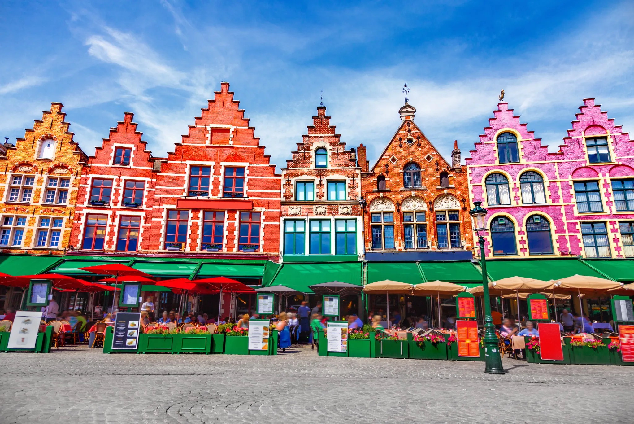 Grote Markt square in Brugge.