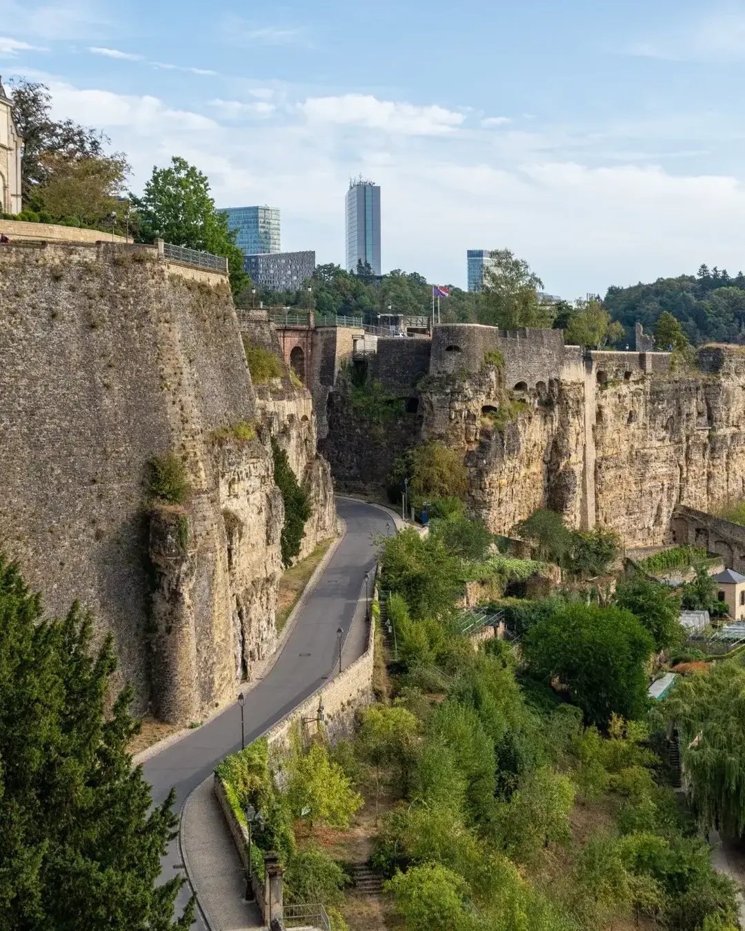 The historic casemates in Luxembourg City