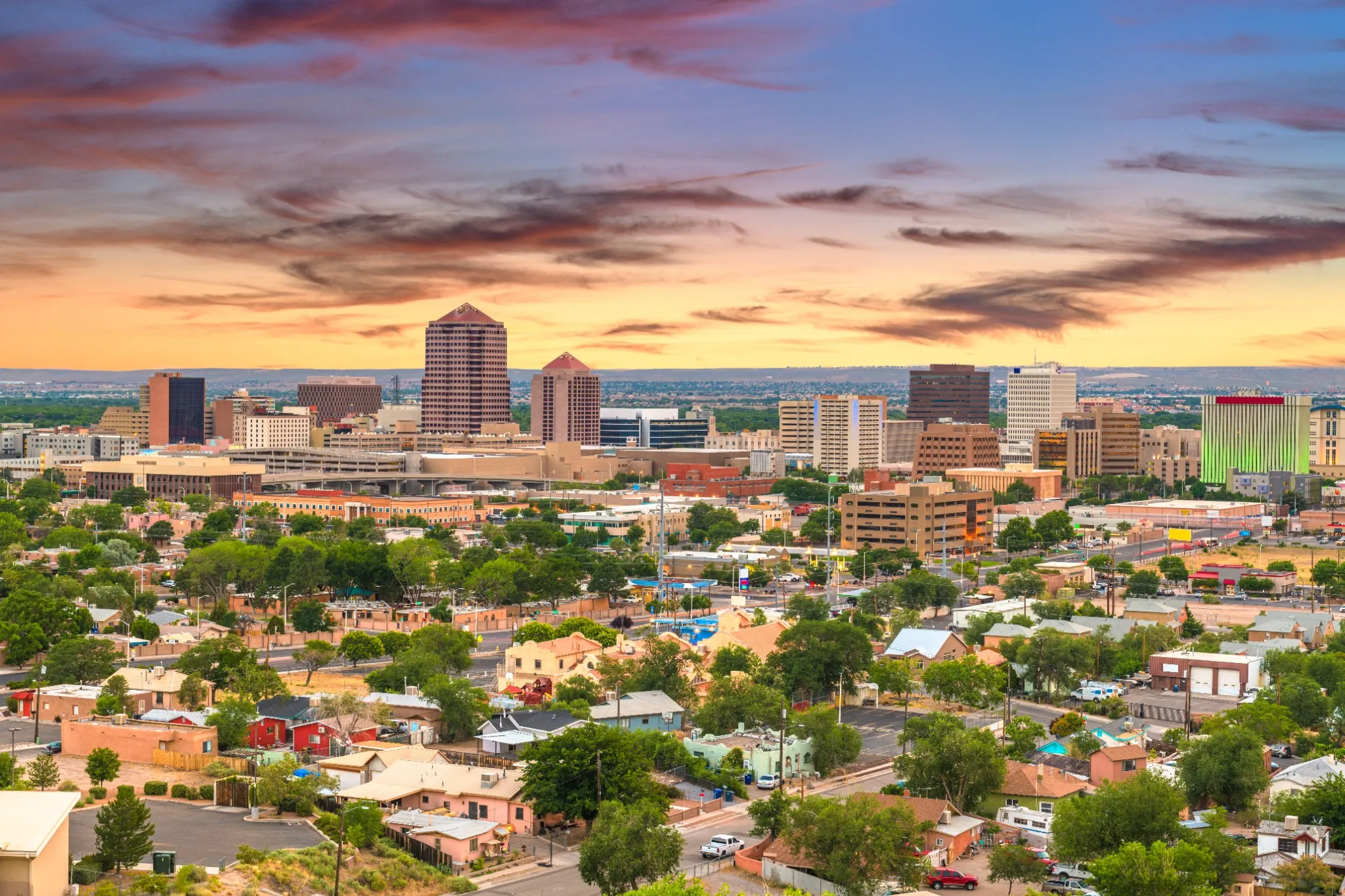 Albuquerque, New Mexico, USA Cityscape