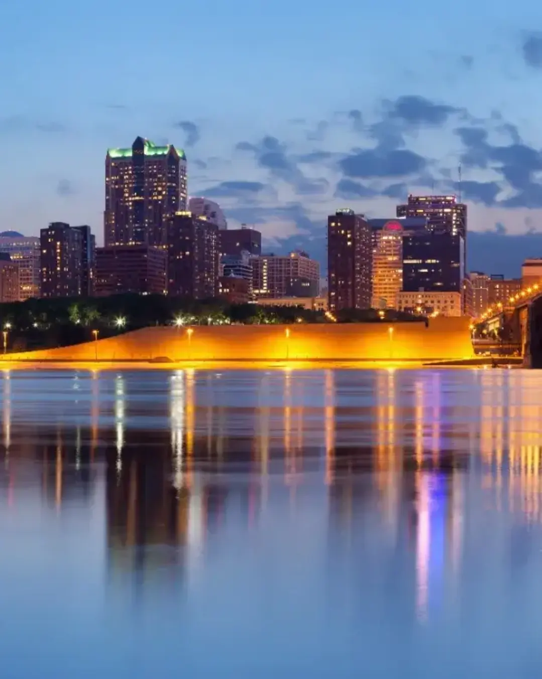 City of St. Louis skyline.