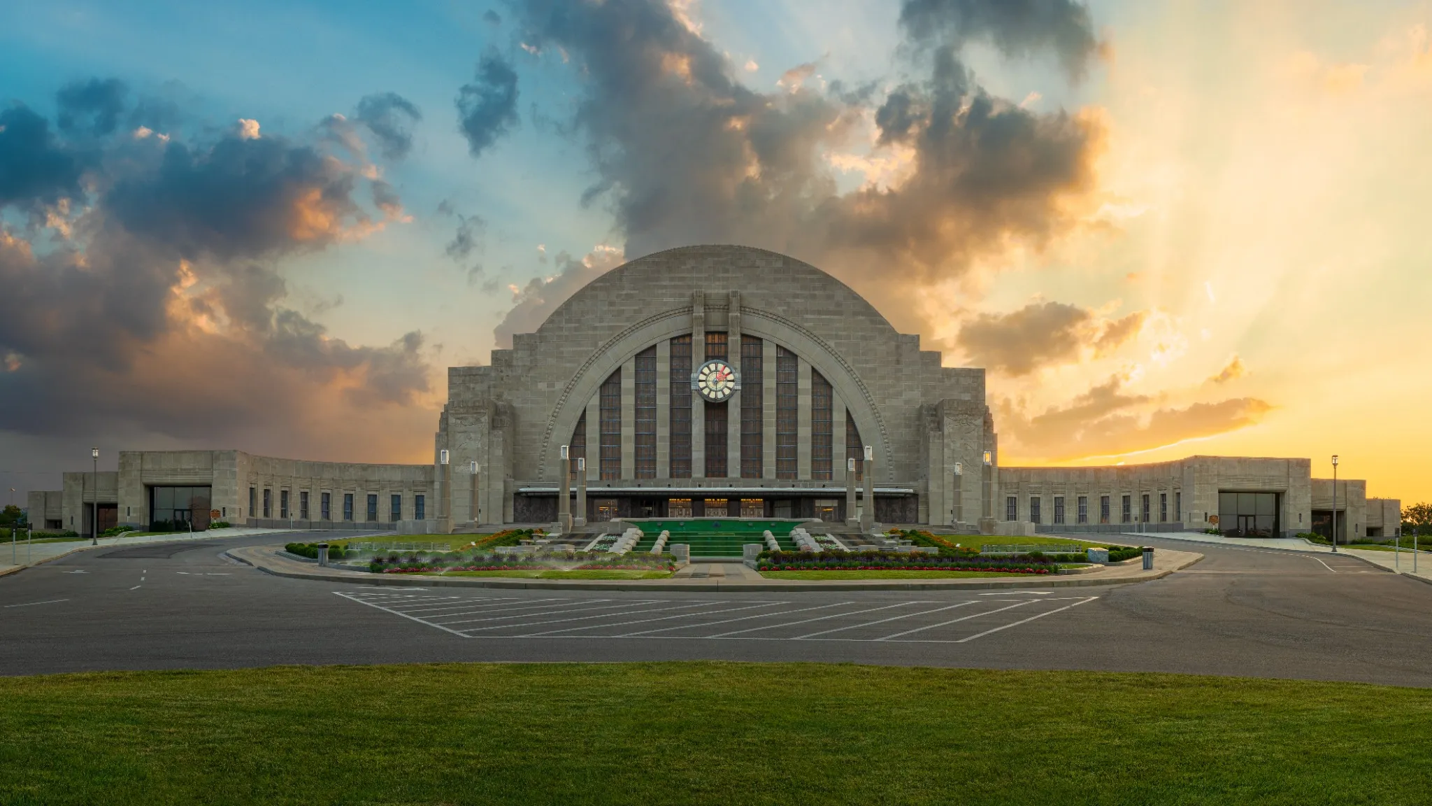 Historical Union Terminal train station in Cincinnati Ohio