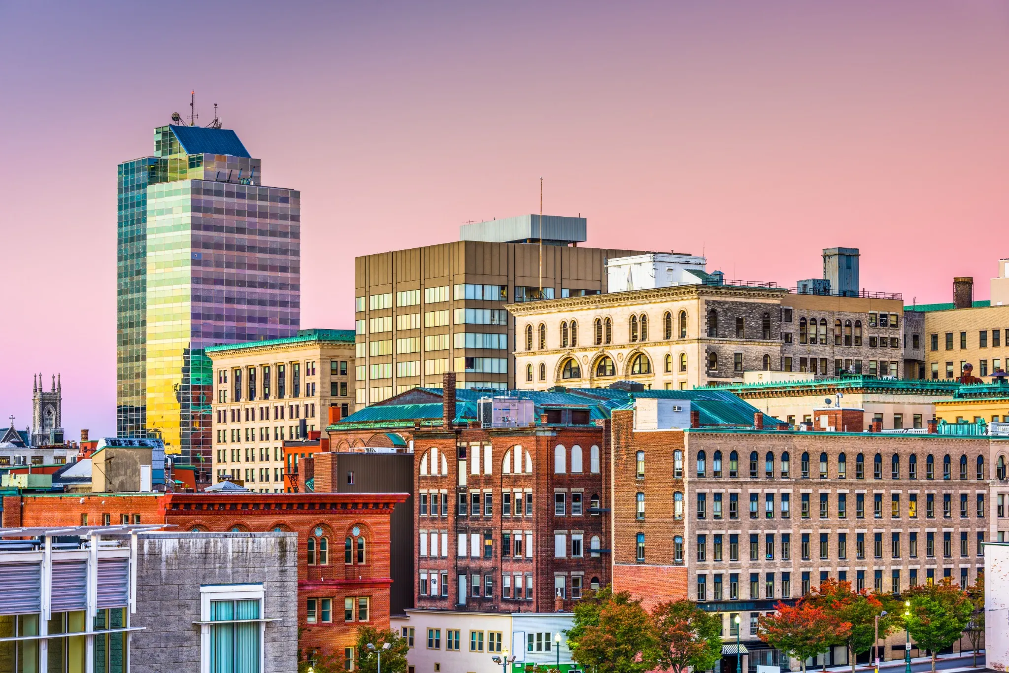 Worcester Massachusetts skyline