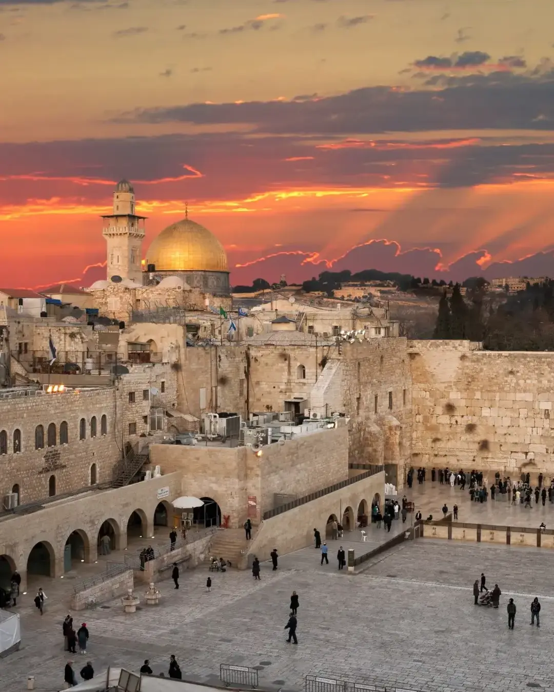 The Western Wall at the Temple Mount in Jerusalem, Israel